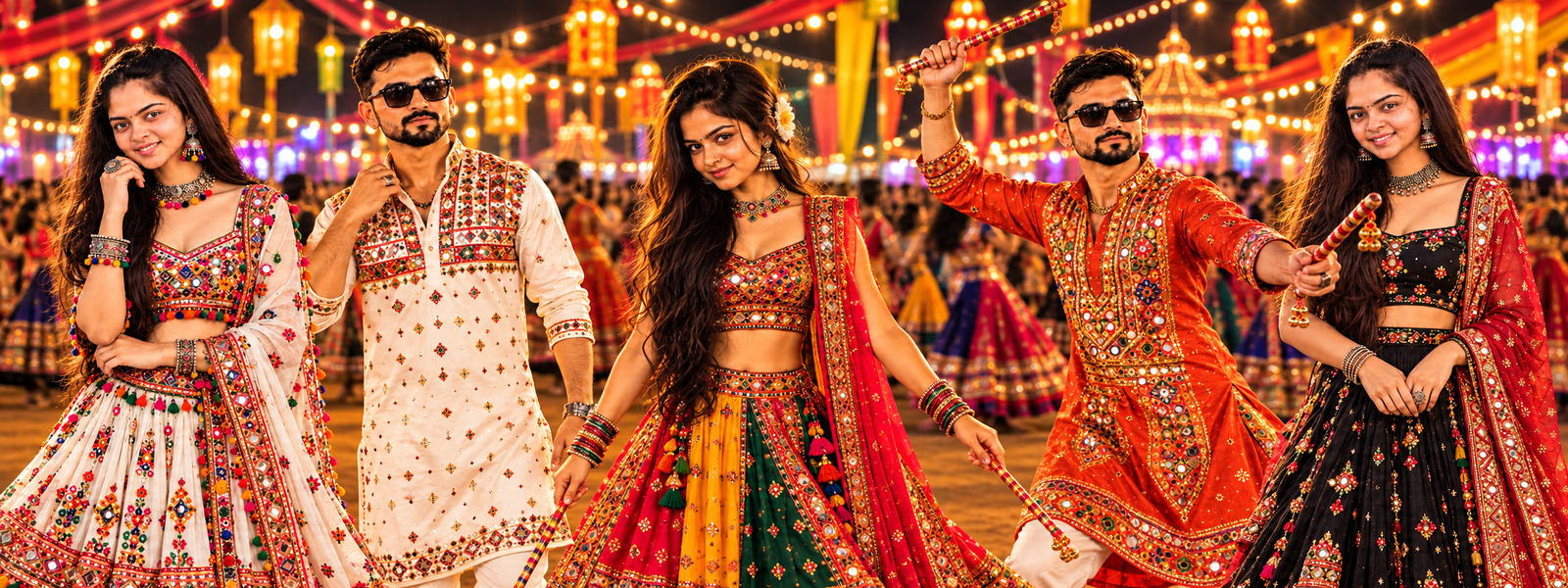 Navaratri Outfit and Garba Photo Ideas