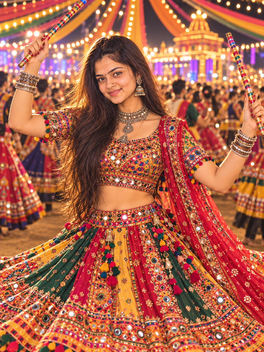 Traditional Gujarati Navratri Look