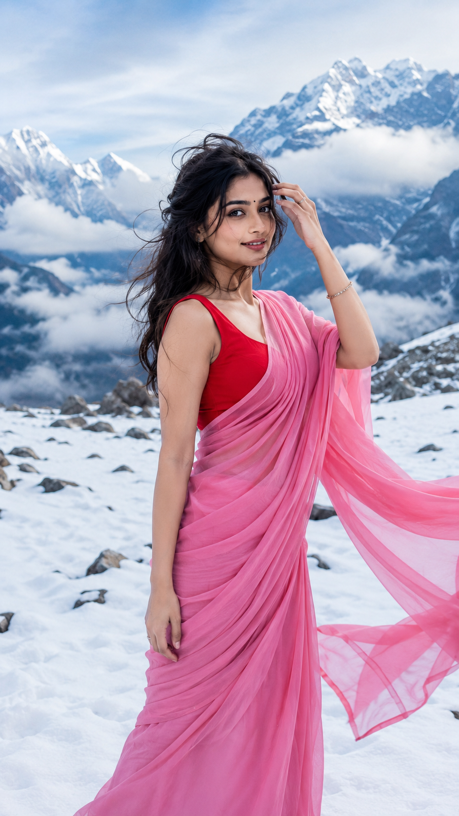 In the midst of icy peaks