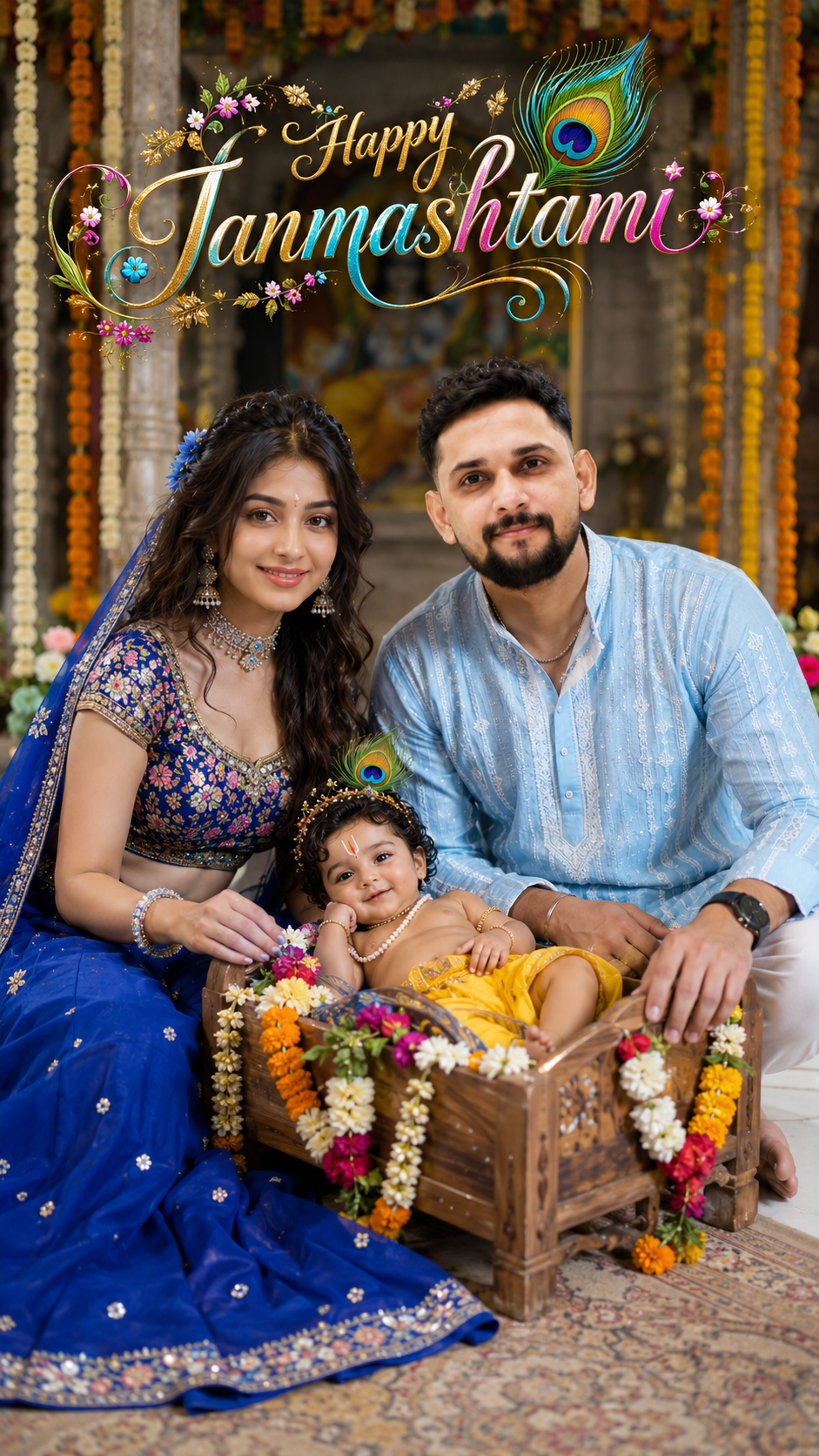 Happy Janmashtami Family Celebration