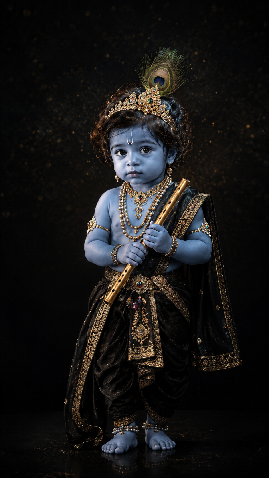 Krishna Black Luxury Look