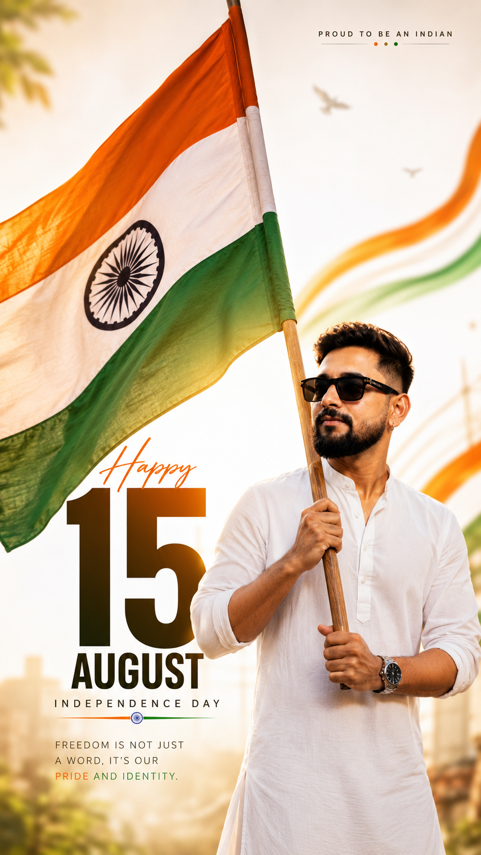 Proud Indian Independence Day Poster