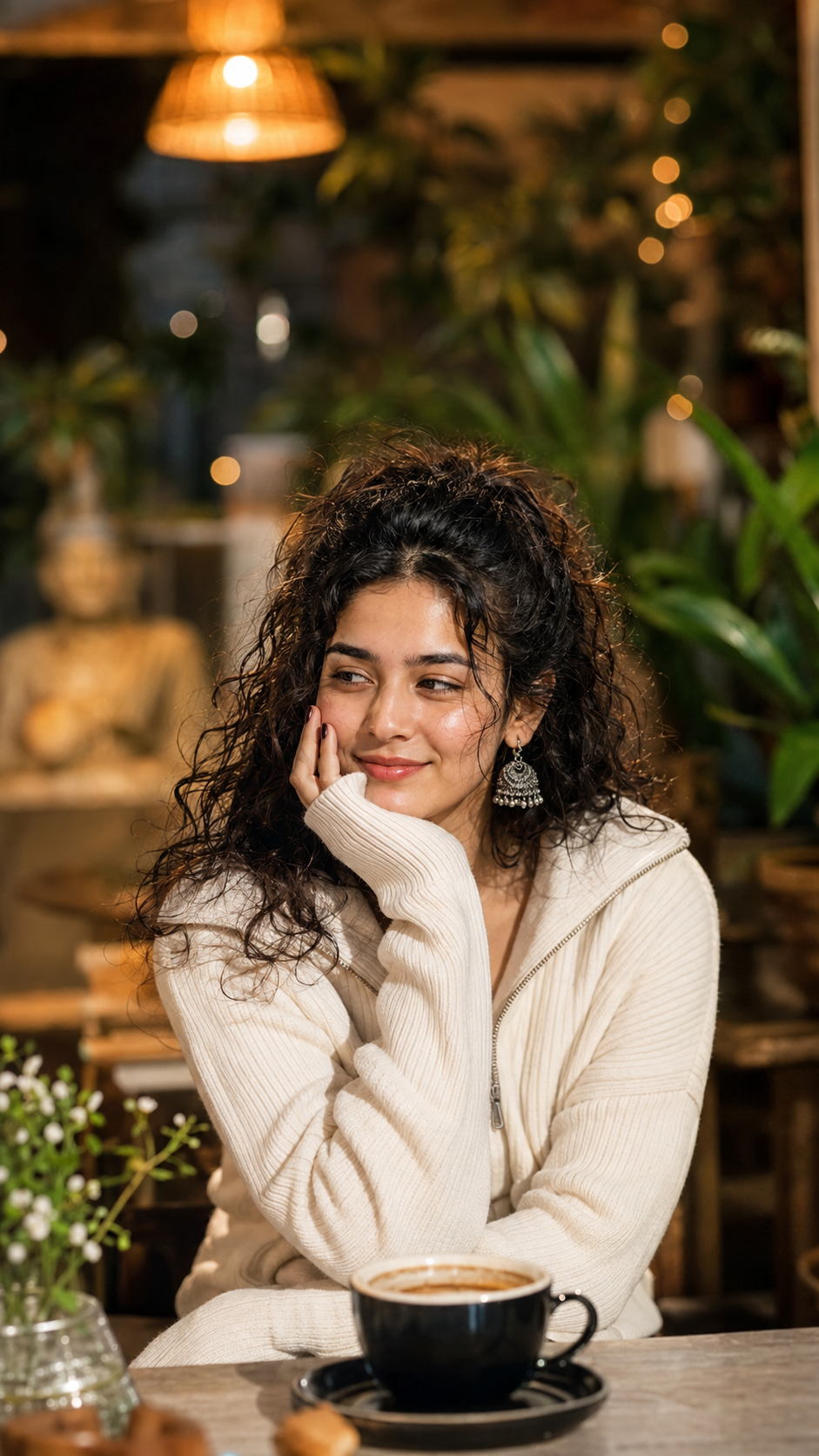 Girl Cafe Style Image