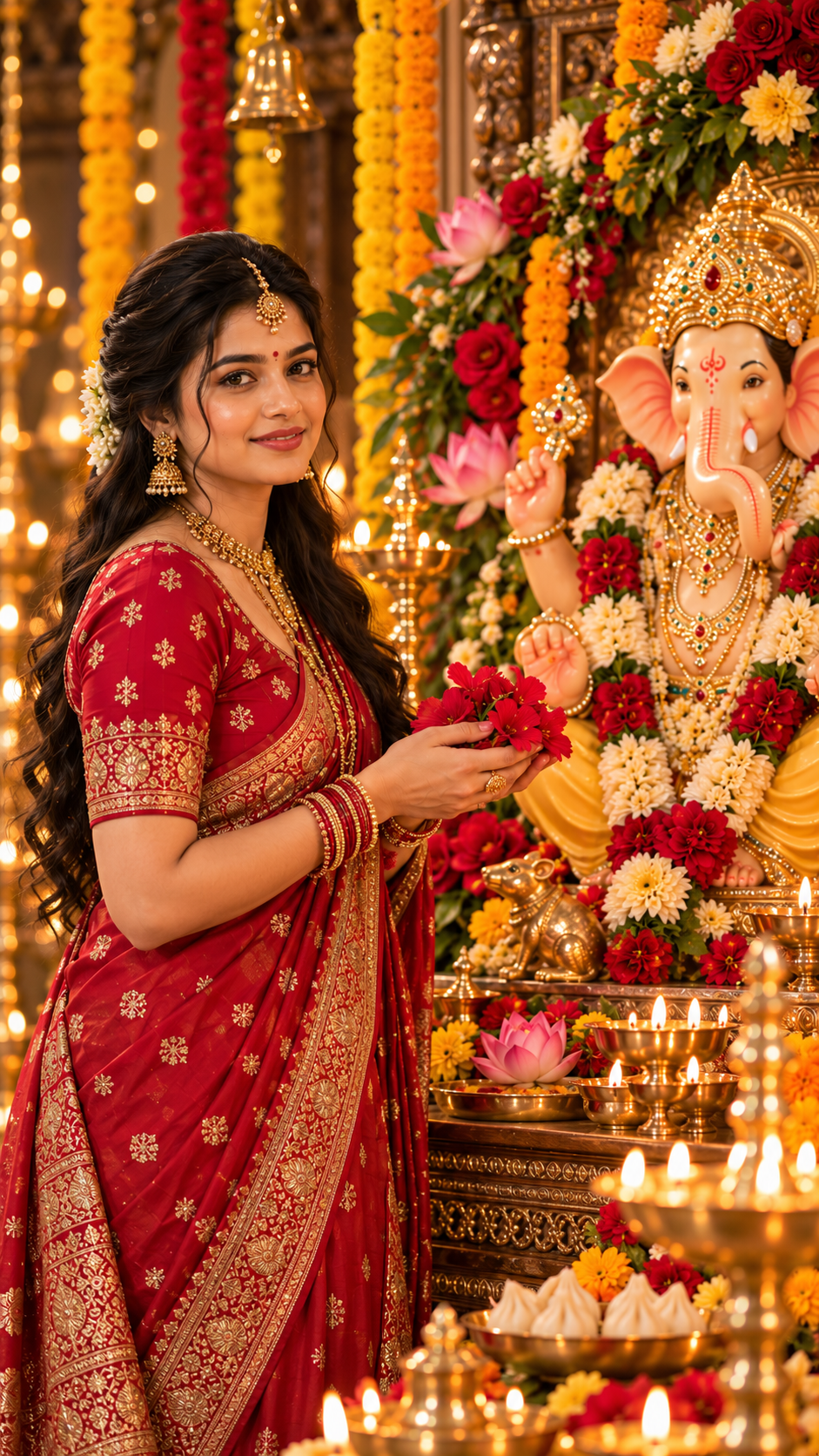 Golden Ganesha Festival Blessings
