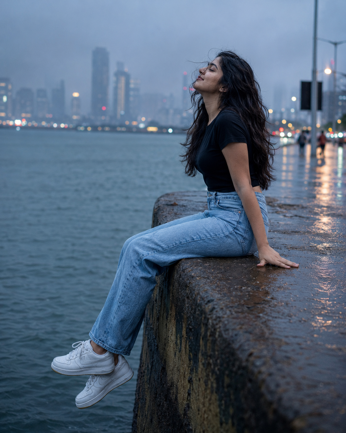 Rainy Waterfront Reverie
