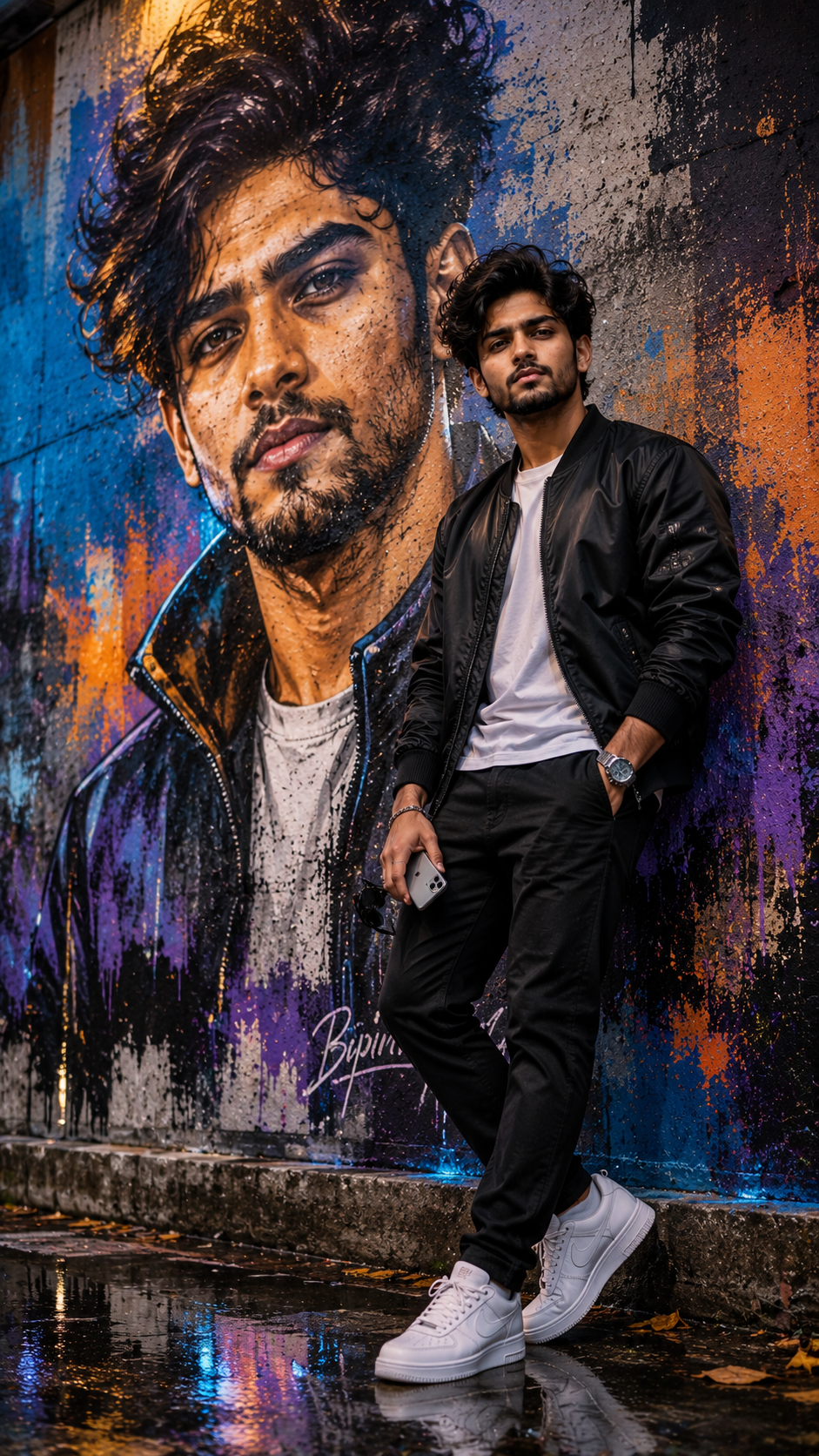 Street style and urban art clash