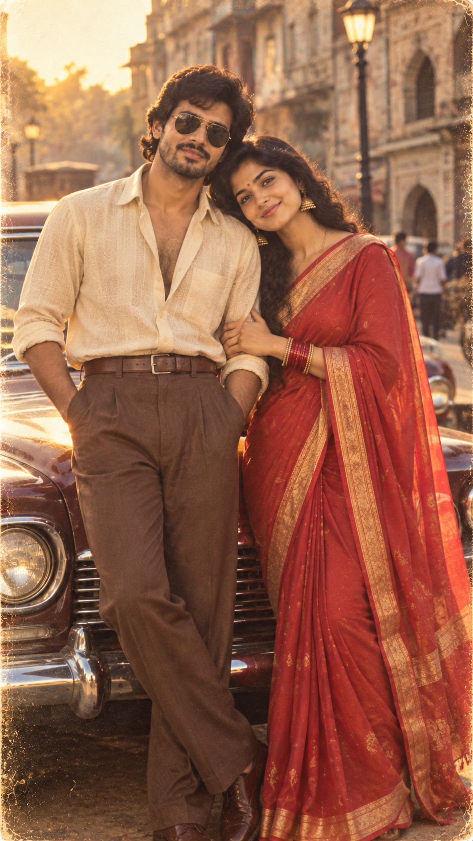 Retro Bollywood Couple by Vintage
