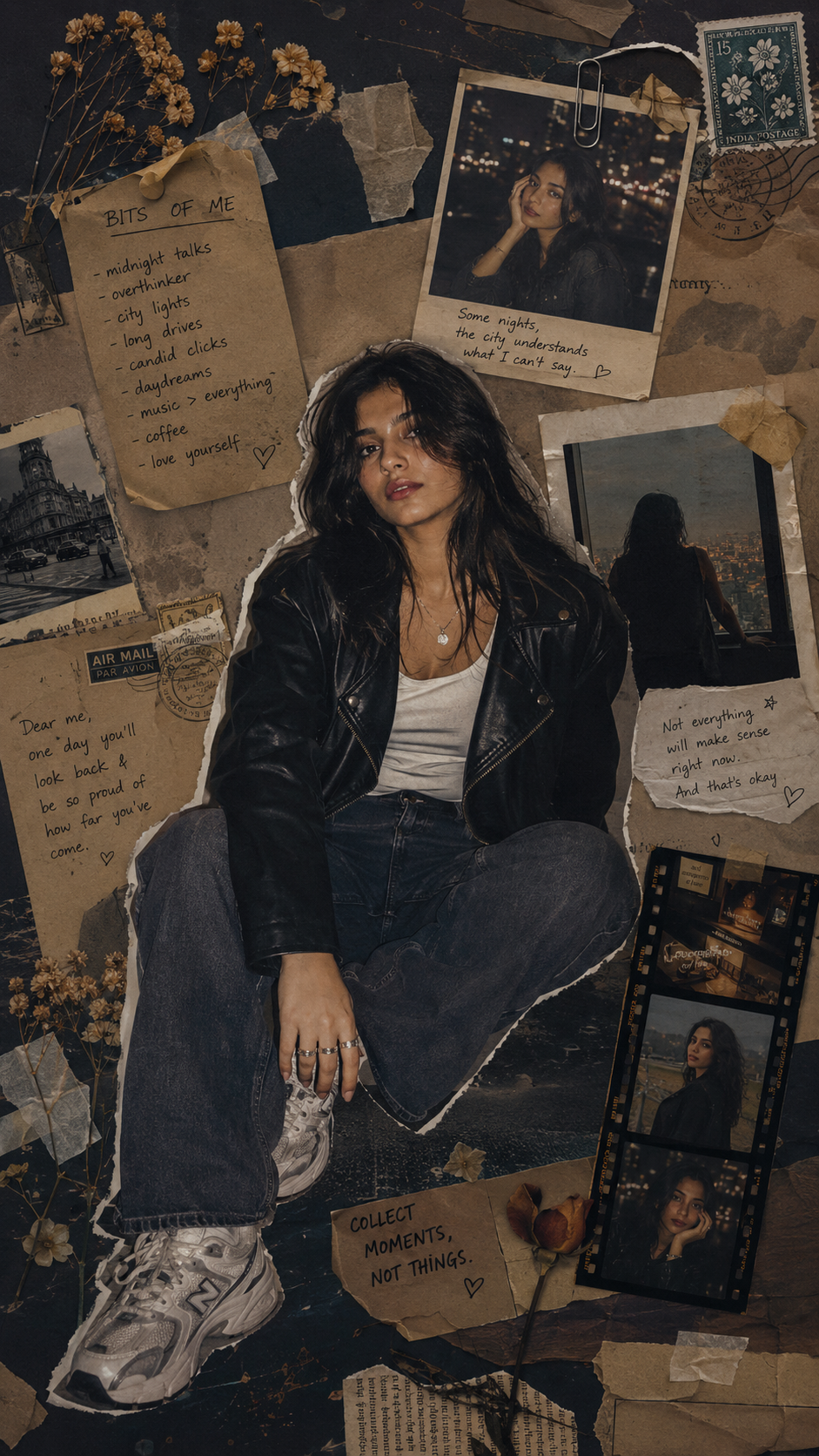Moody Vintage Scrapbook Girl