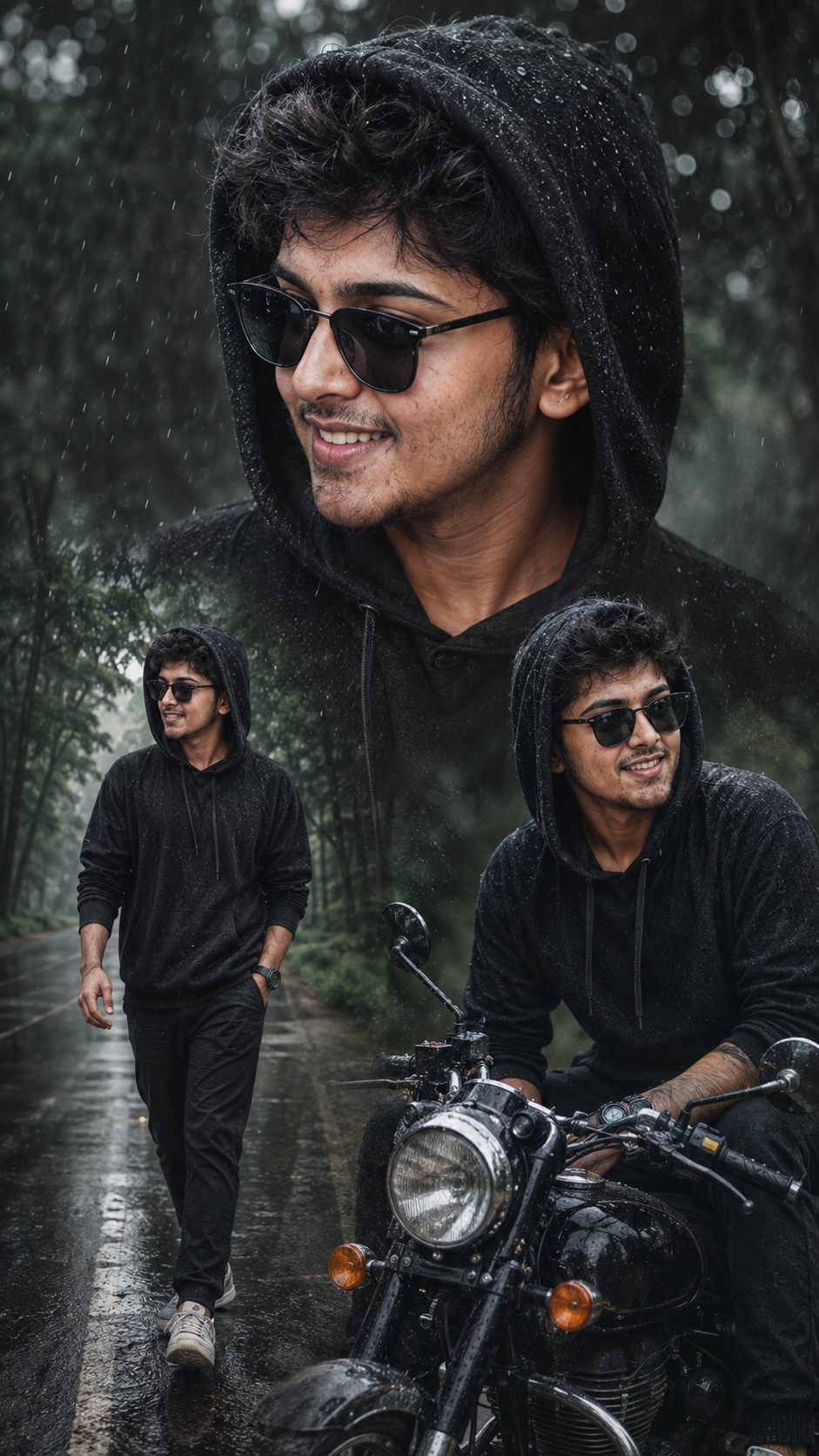 Cinematic Rainy Day Portrait