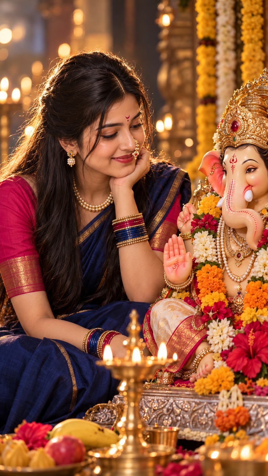 Devotional Glow with Lord Ganesha