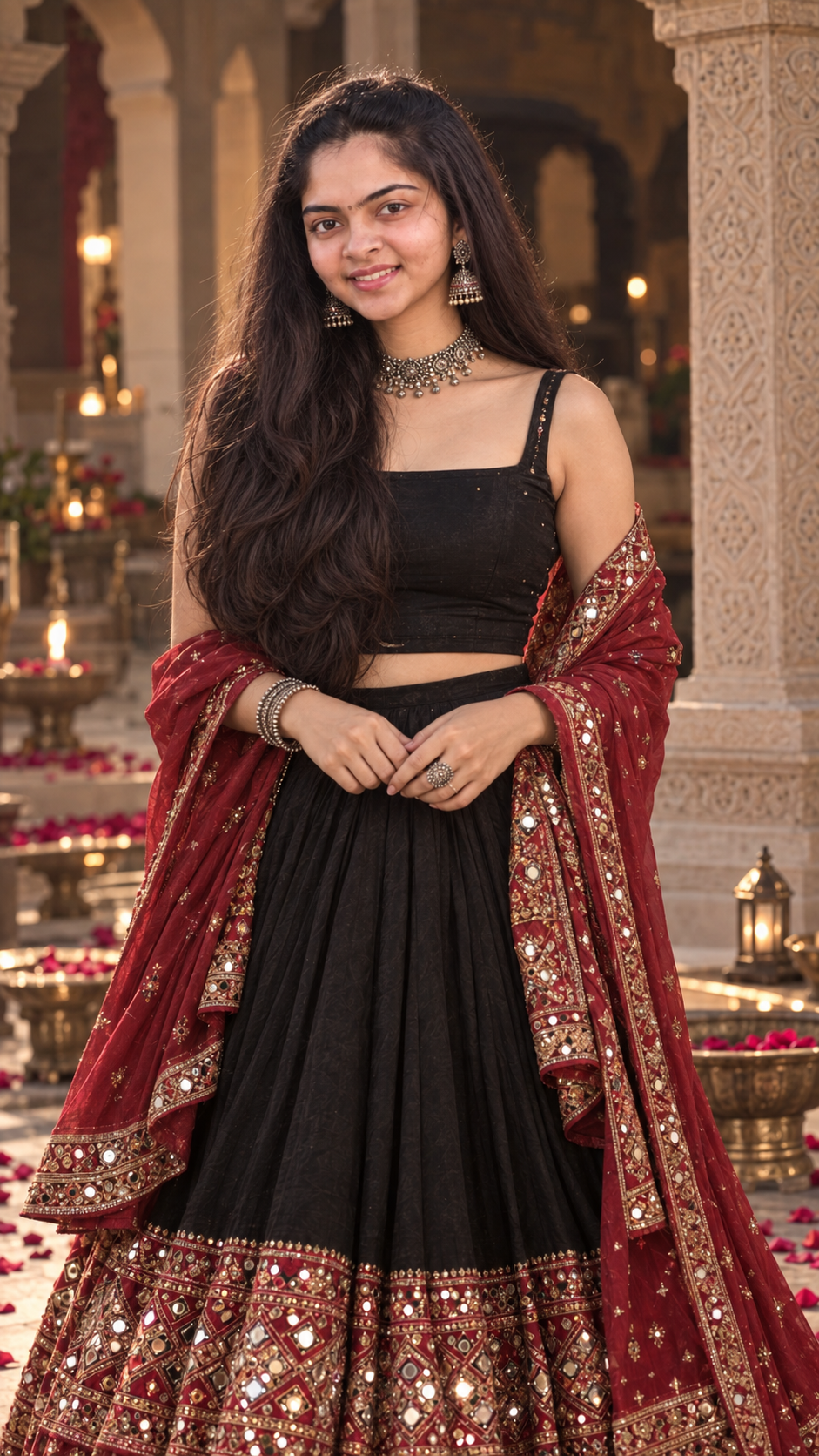 Luxurious Black Lehenga