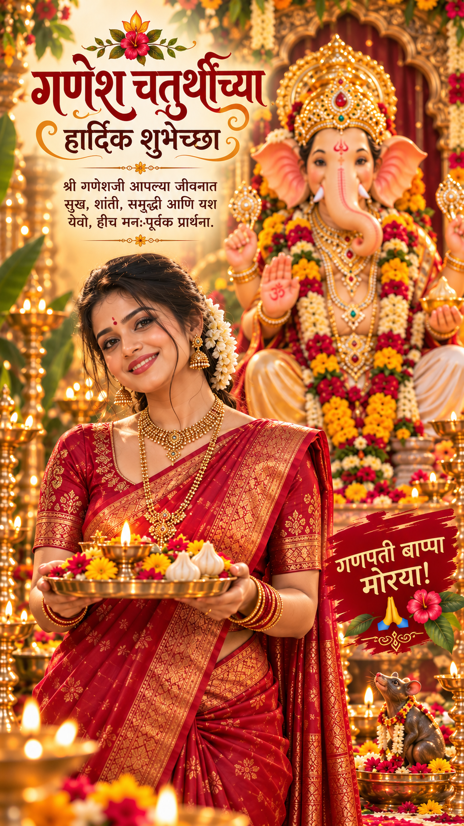 गणेश चतुर्थीच्या हार्दिक शुभेच्छा