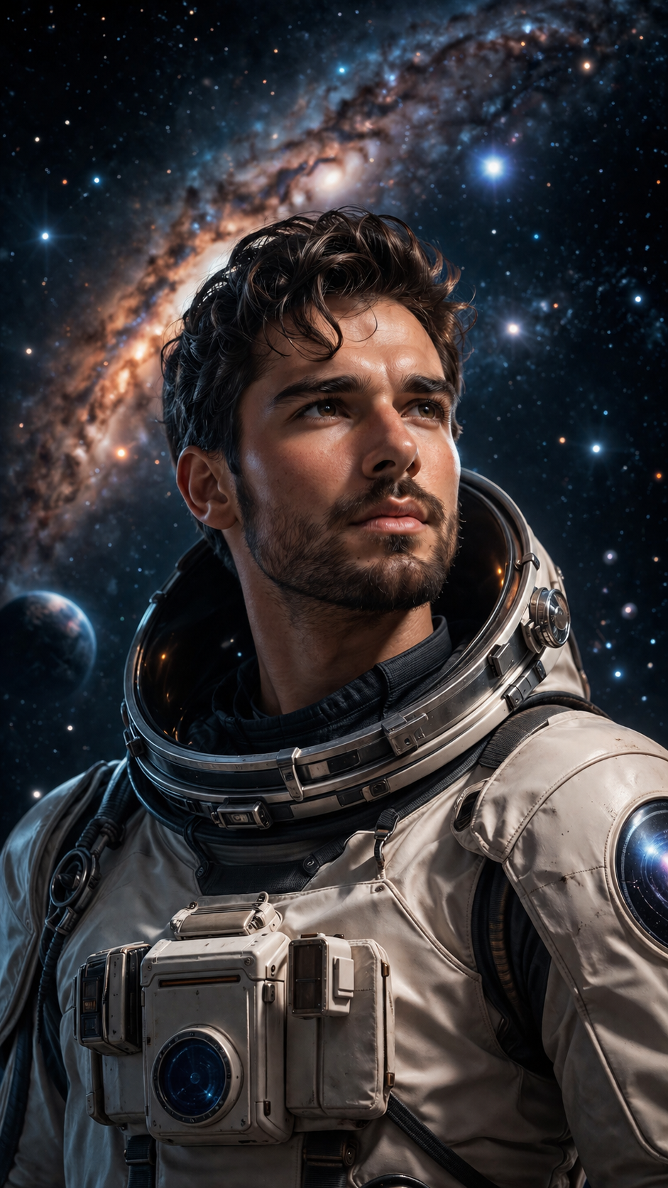 Contemplating the cosmos in space