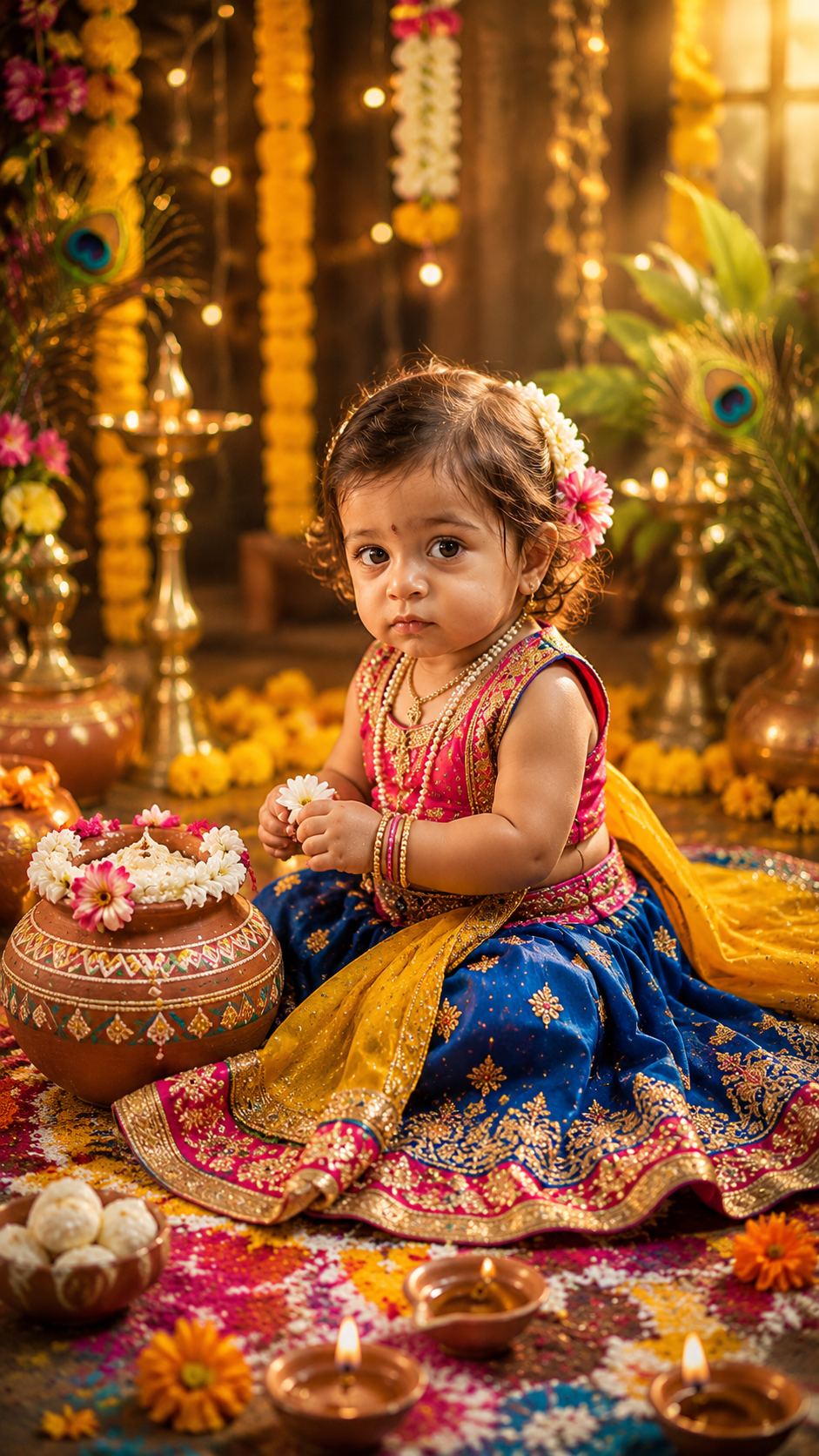 Baby Girl as Radha