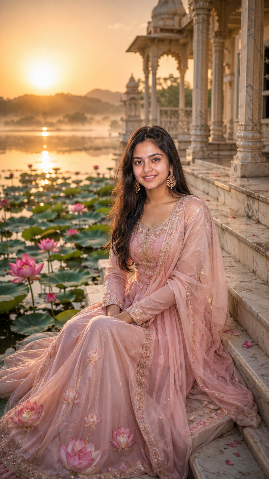 Lotus Silk Anarkali
