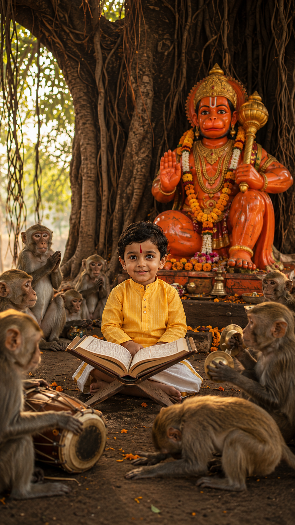 Devotional Hanuman Shri Banyan Tree