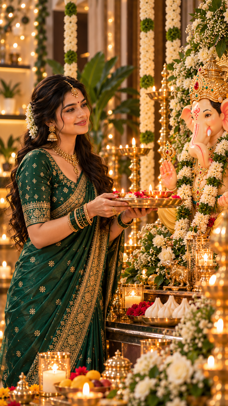 Festive Ganesh Puja Aarti