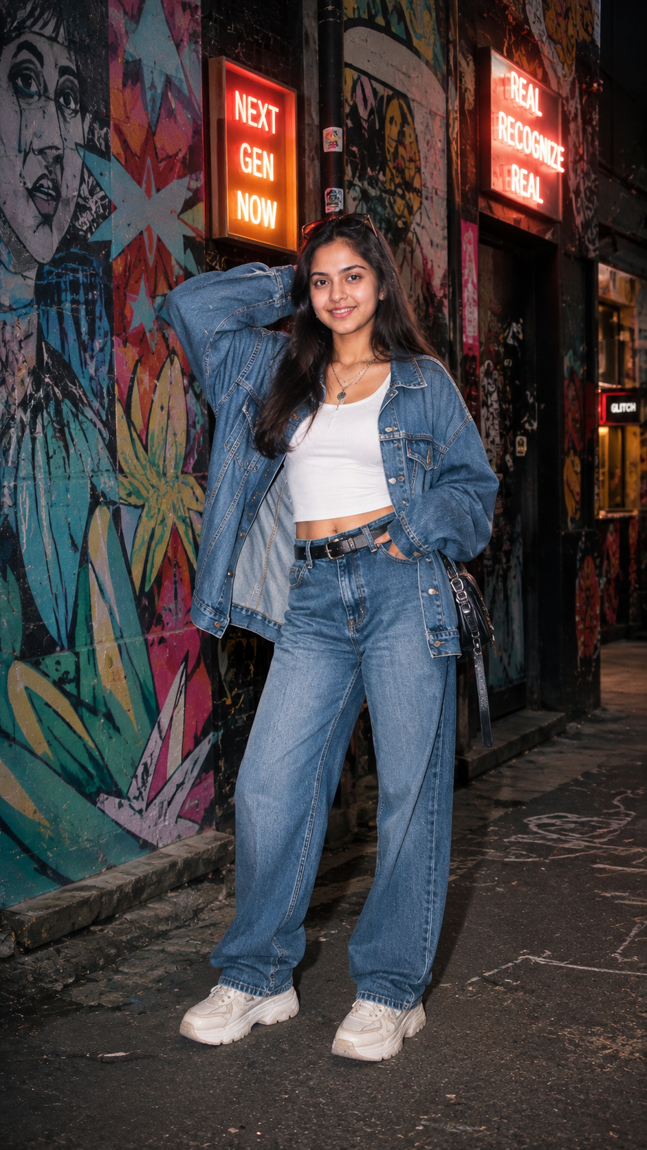 Oversized Denim Fashion