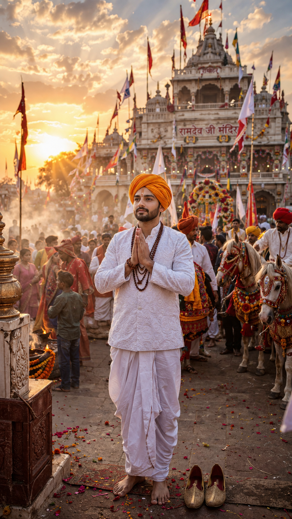 Ramdev Pir Devotional celebration at sunset