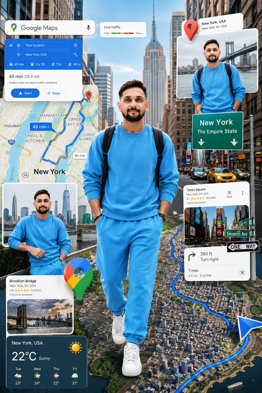 Navigating through New York City