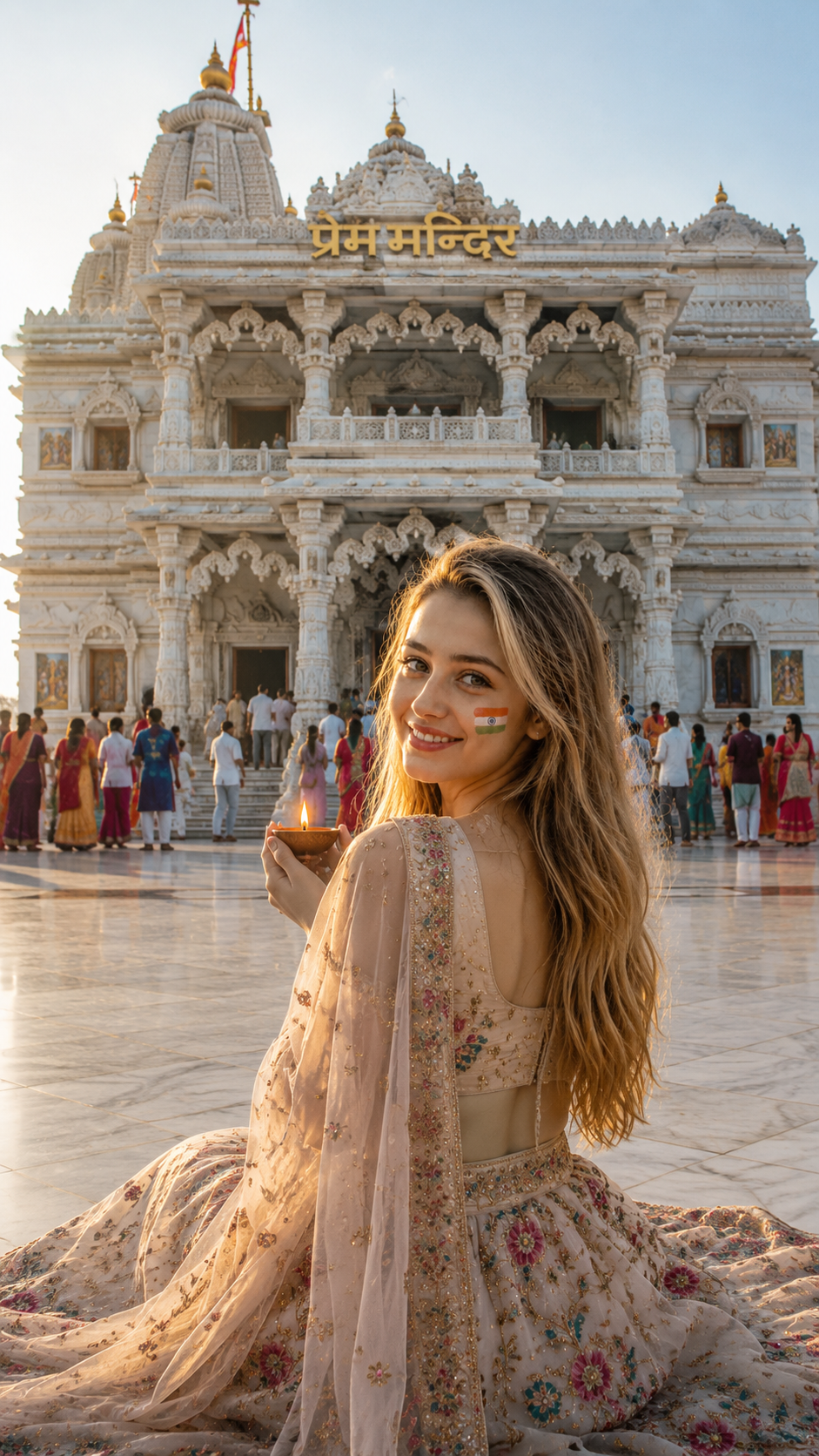 Krishna With Prem Mandir 2