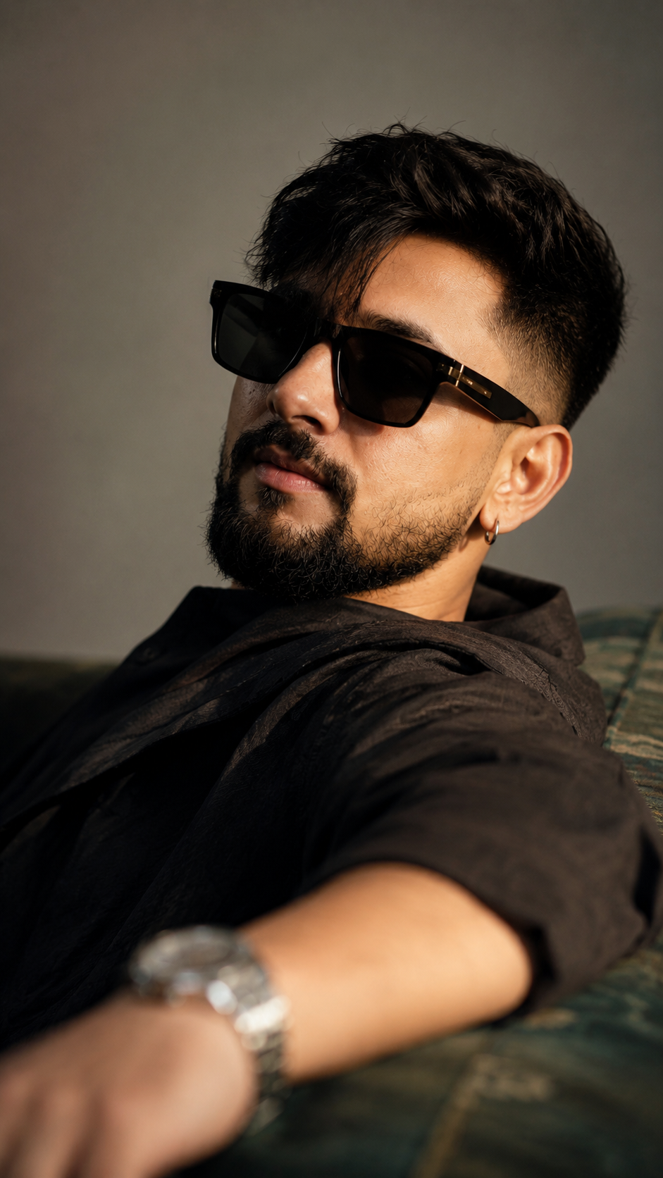 Moody Portrait with Sunglasses and Watch
