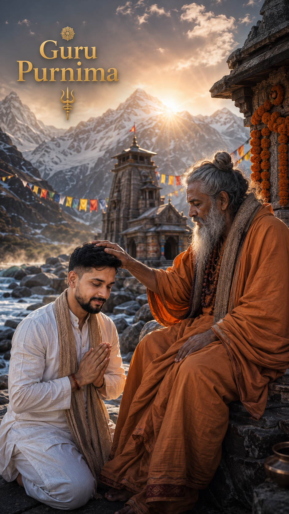 Guru Purnima blessings at sunrise