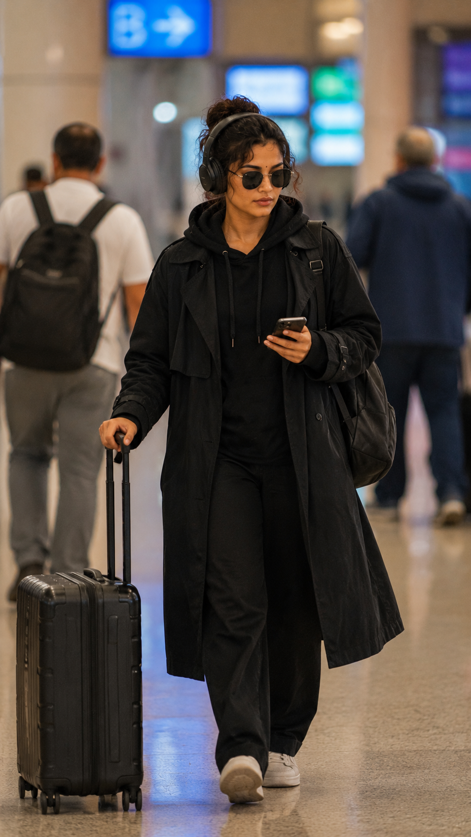 Traveling in style at the airport