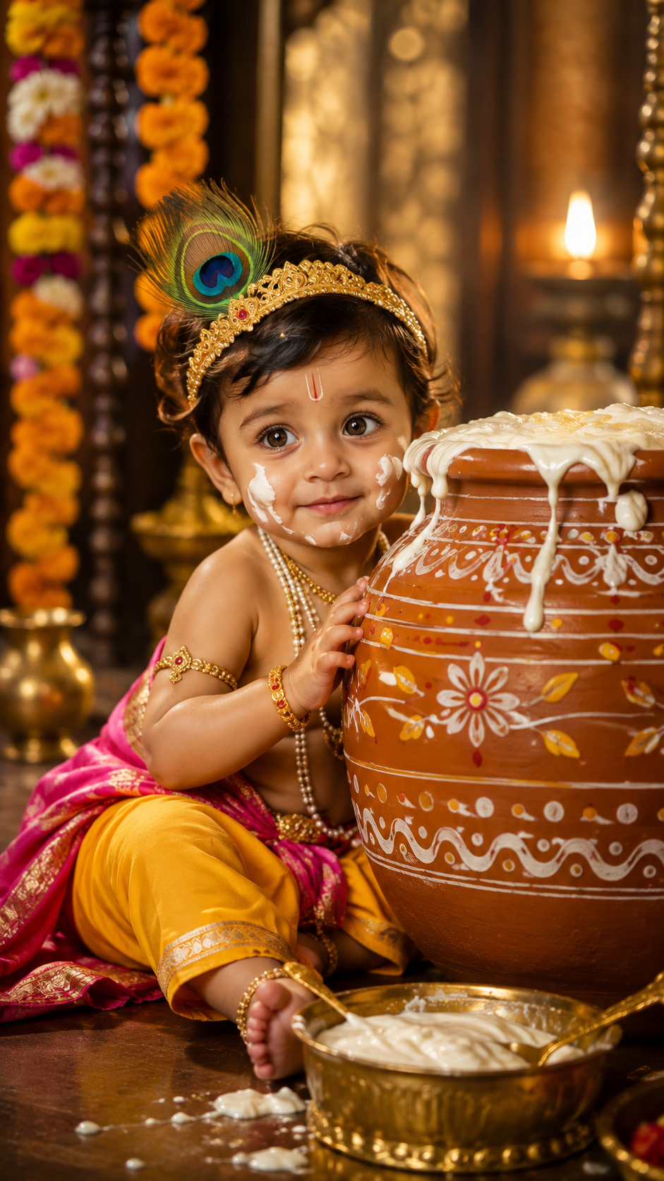 Little Krishna’s Festive Butter Play