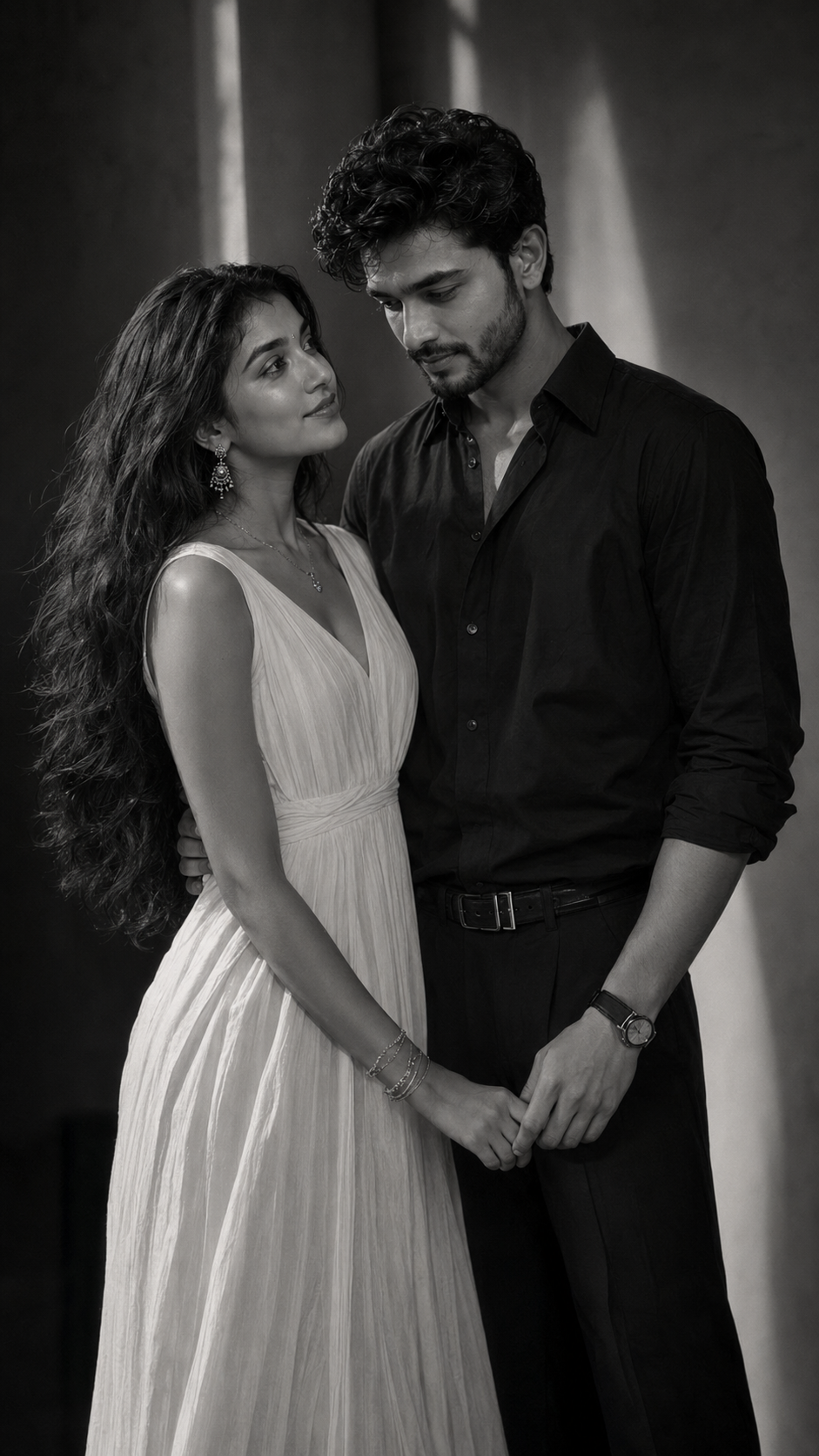 Classic Monochrome Couple Portrait