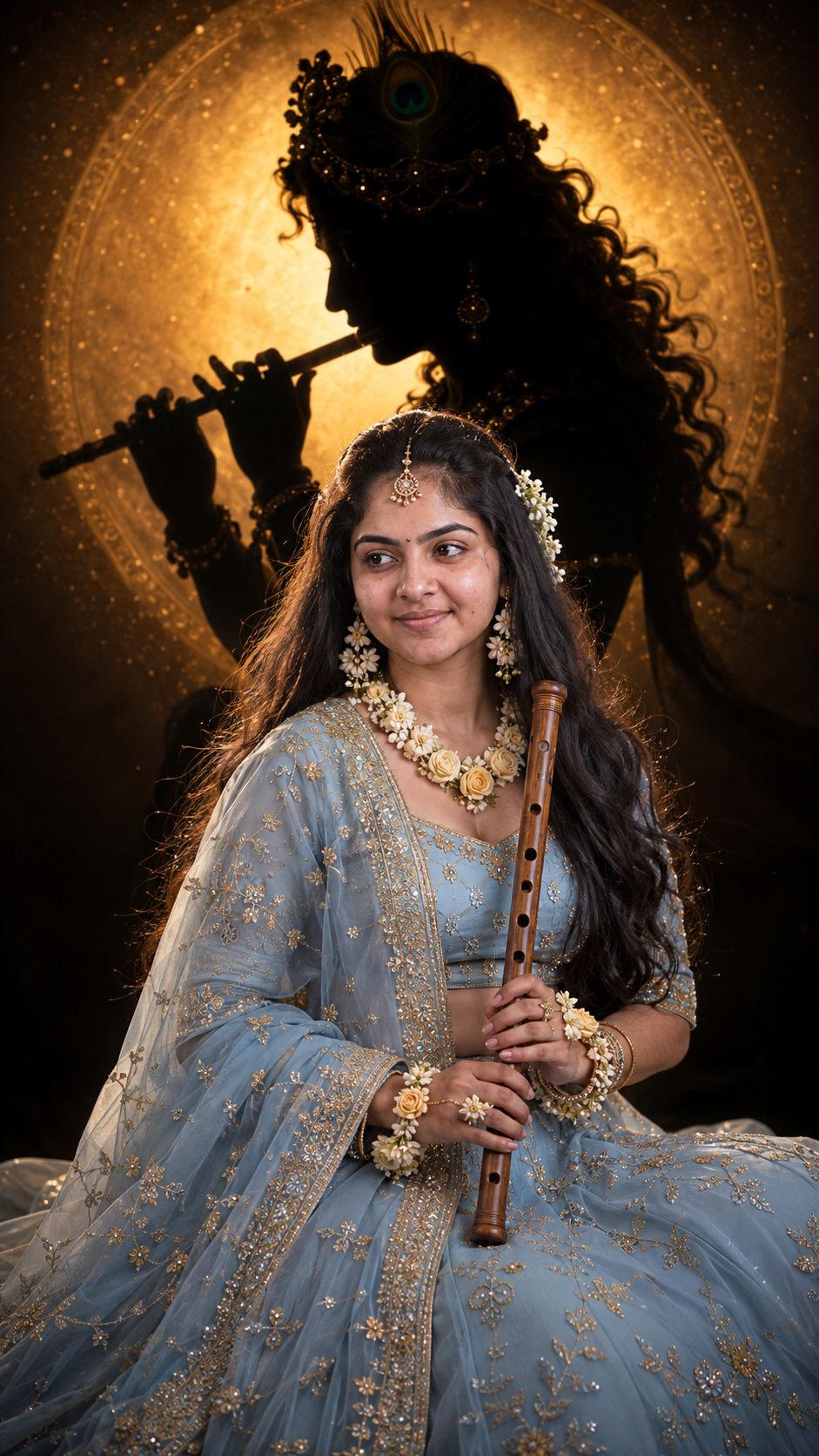 Krishna Inspired Traditional Portrait 3