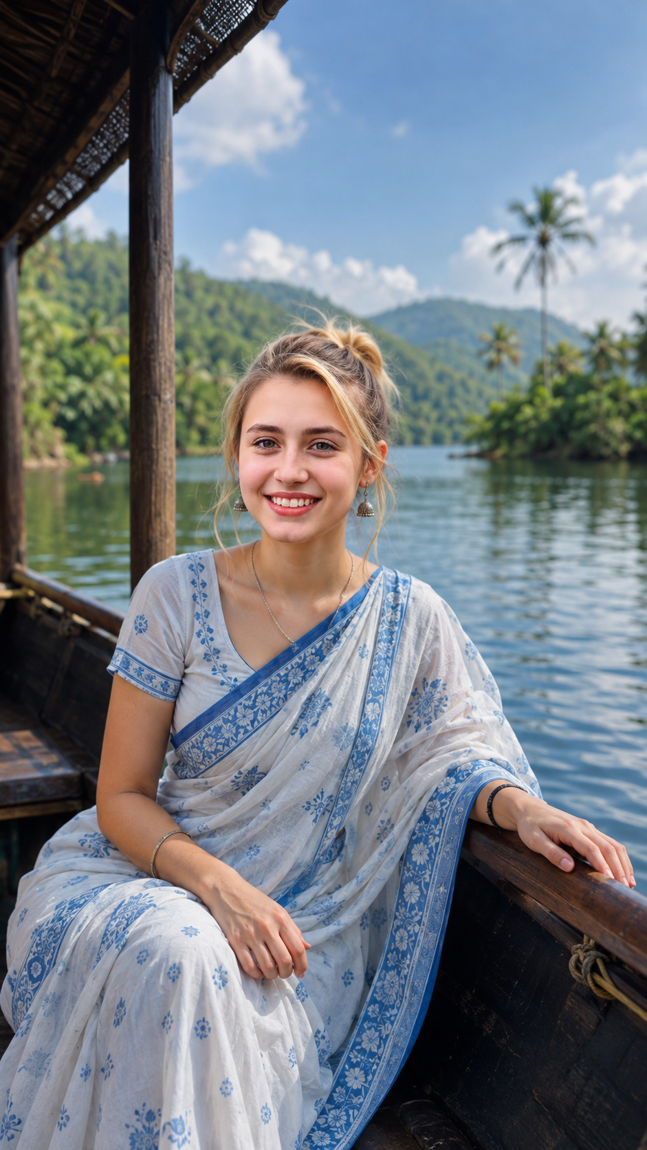 Traditional Lake Boat Girl