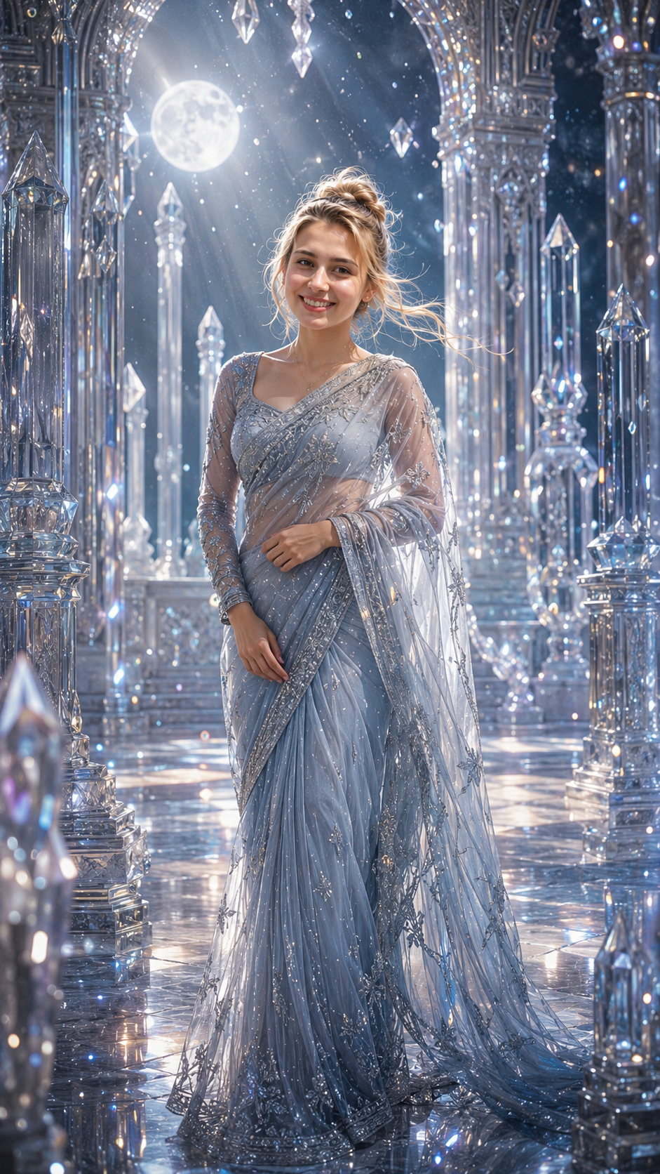 Floating Crystal Saree