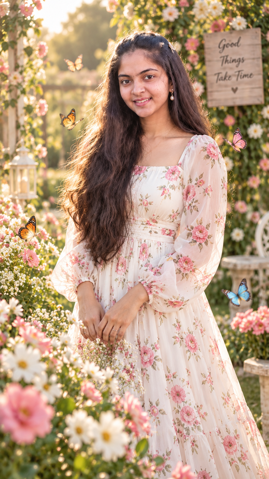 Butterfly Garden Girl
