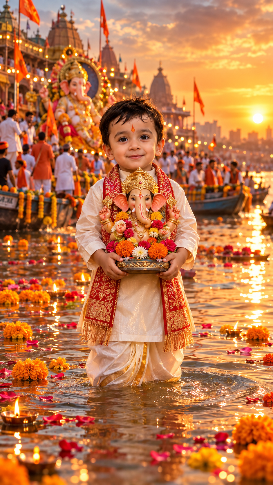 Golden Ganesh Visarjan