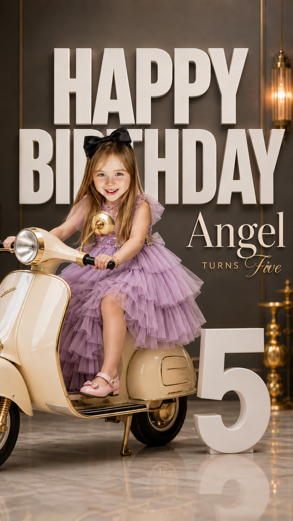 luxury birthday poster