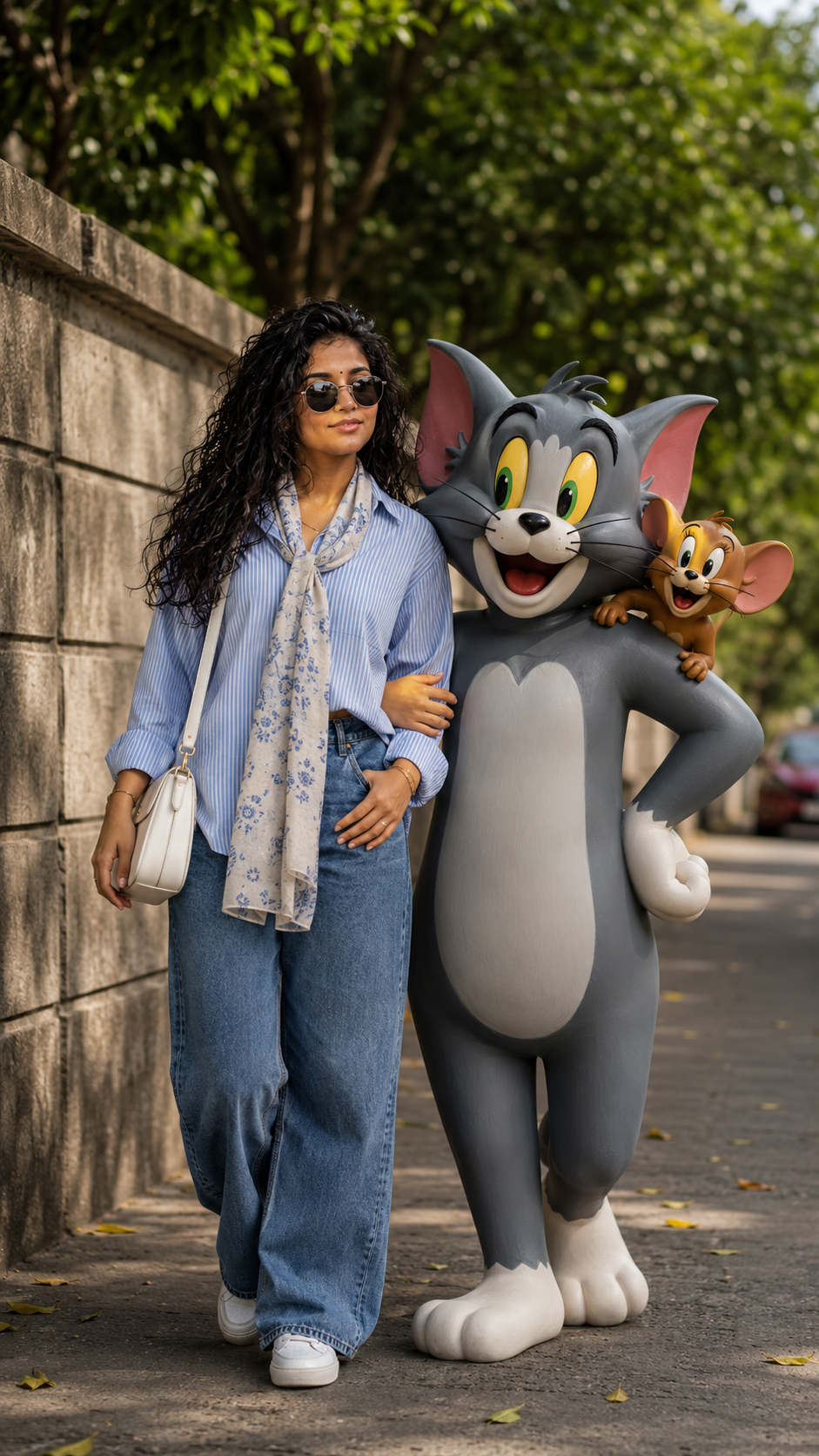 Casual stroll with Tom and Jerry