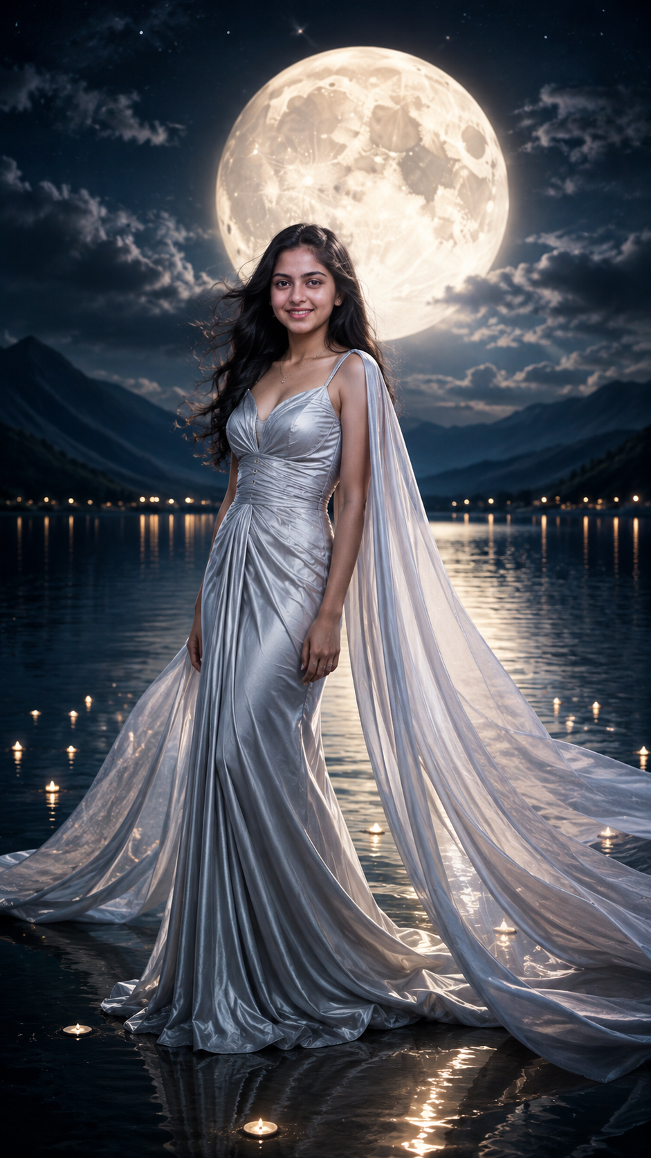 Moonlight Silver Gown