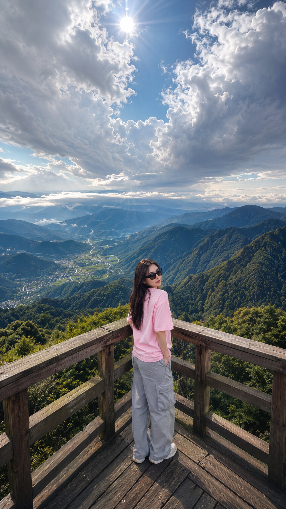 Mountain view from scenic deck