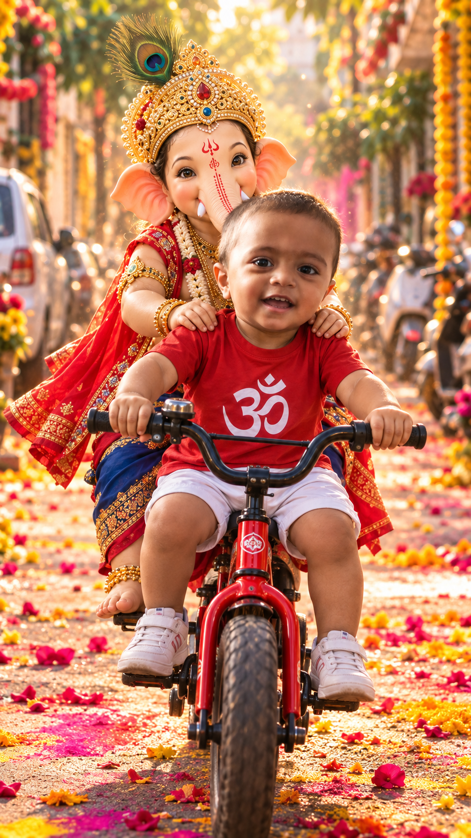 Joyful Ganesh Festival Bicycle Ride