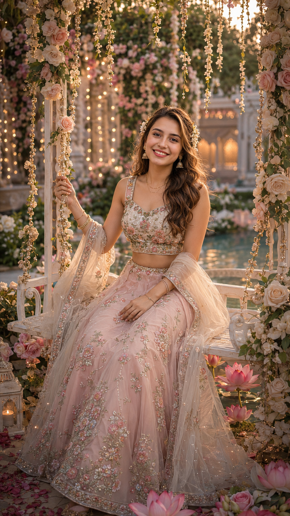 Pastel Radha Garden Swing