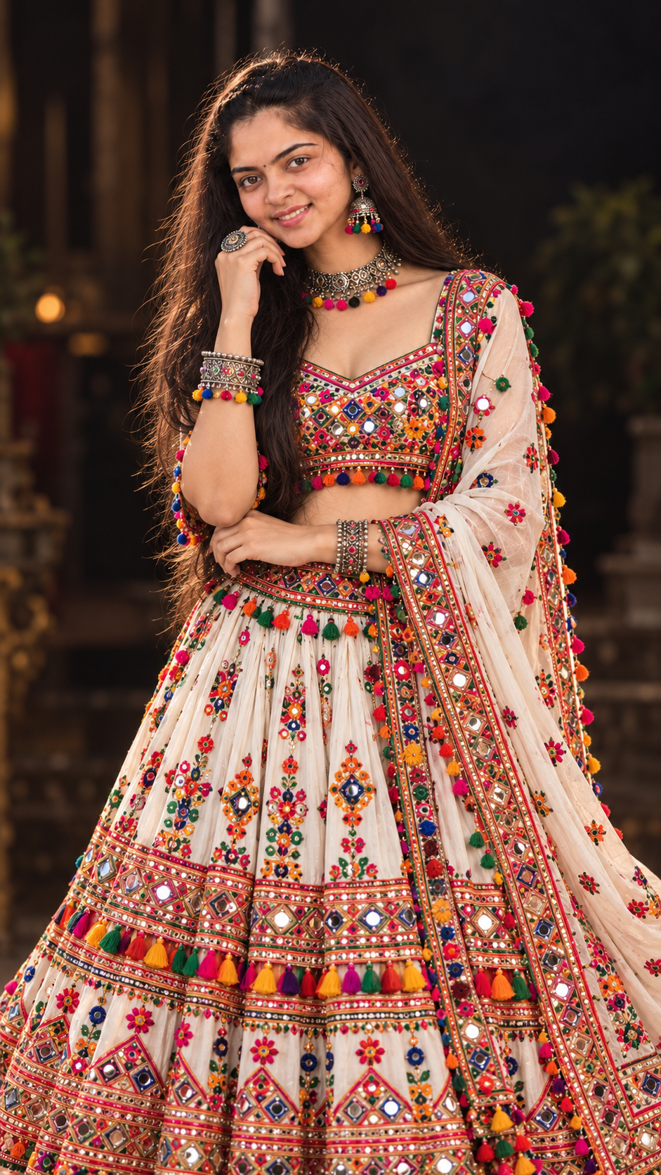 Vibrant Traditional Garba Dress