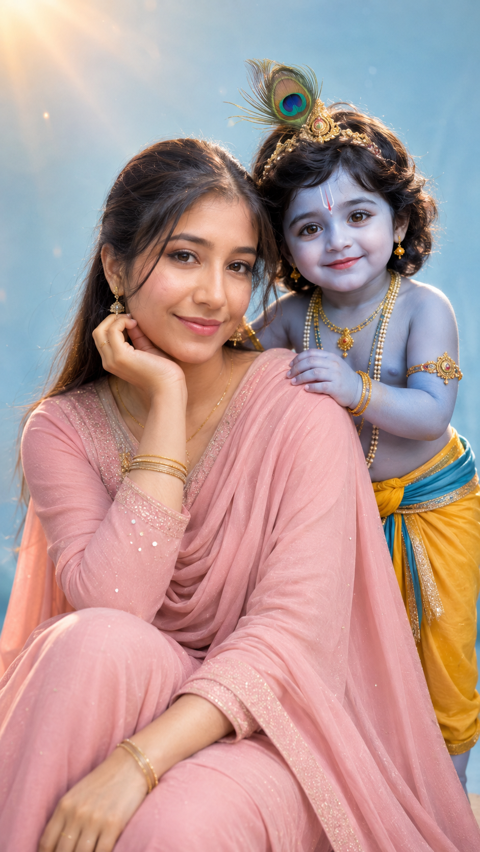 Krishna and Motherly Prompt