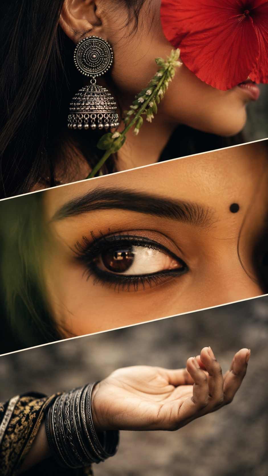 Elegant details of traditional beauty