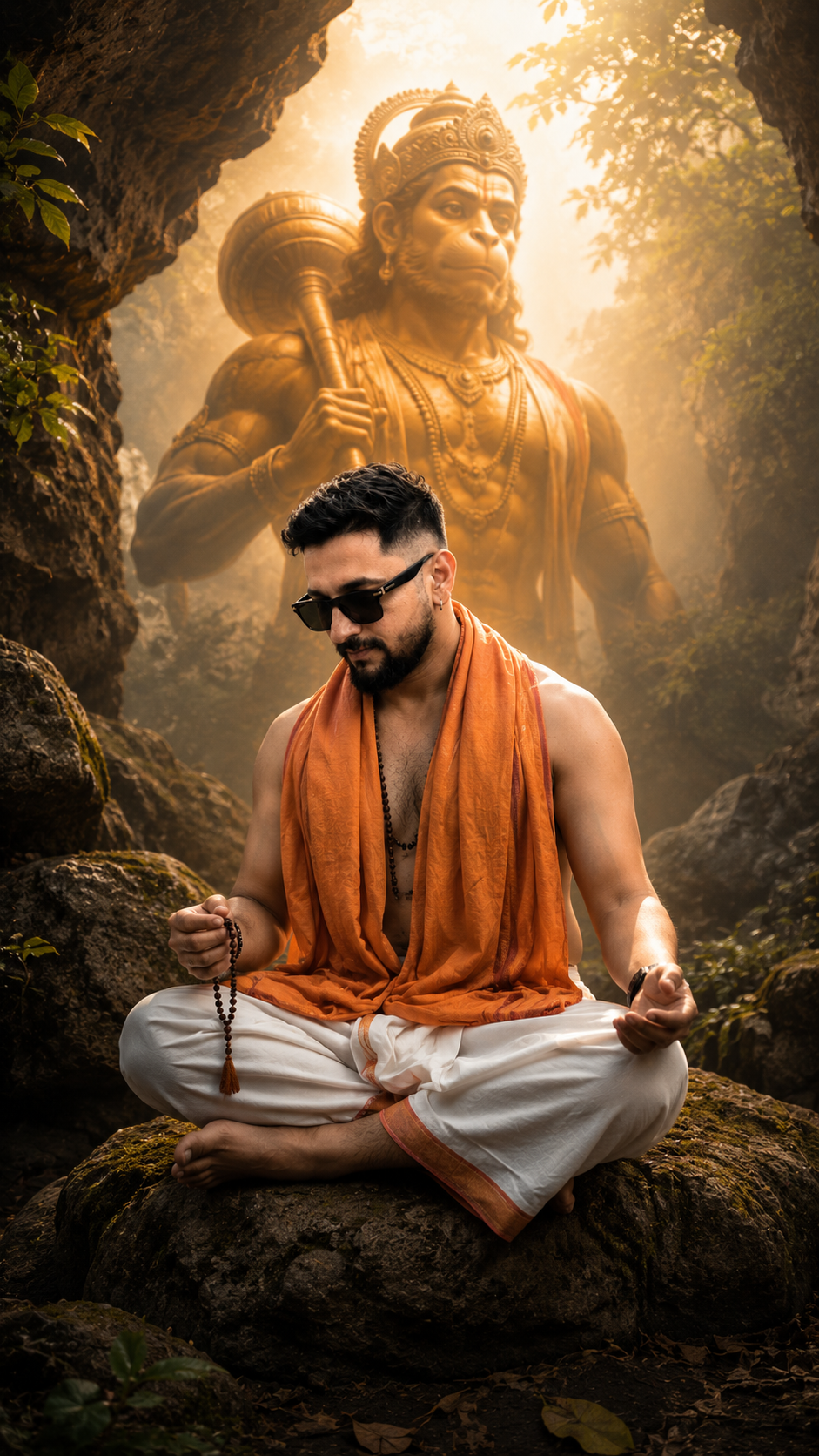 Hanuman Dada Meditation in the light of divinity