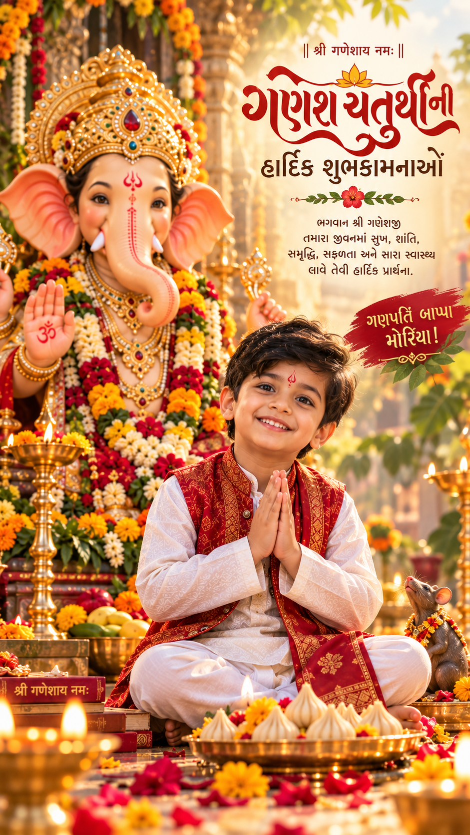 Festive Ganesh Chaturthi Blessings