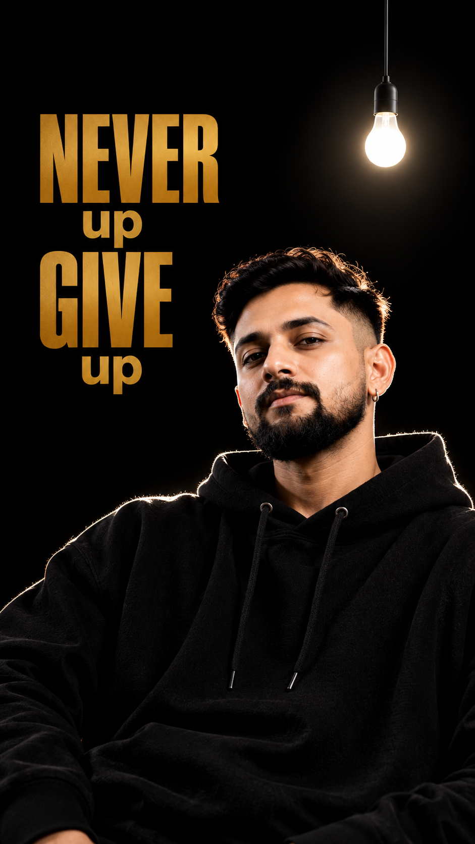Never Give Up: Golden Light Portrait