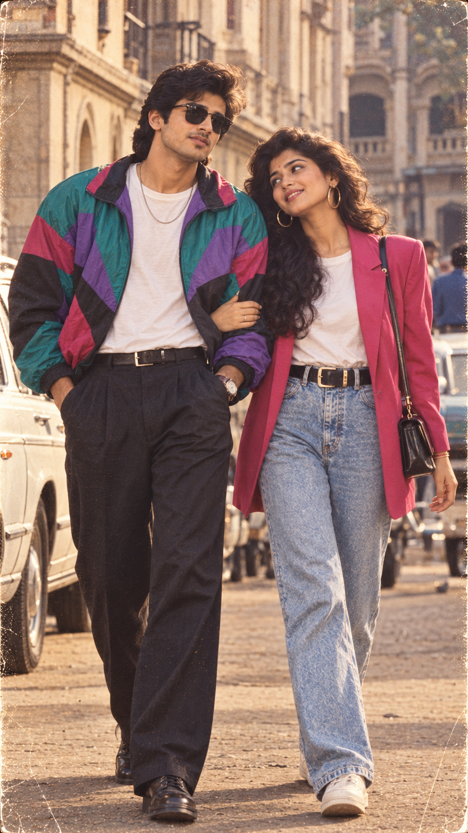 90s Bollywood Street Romance