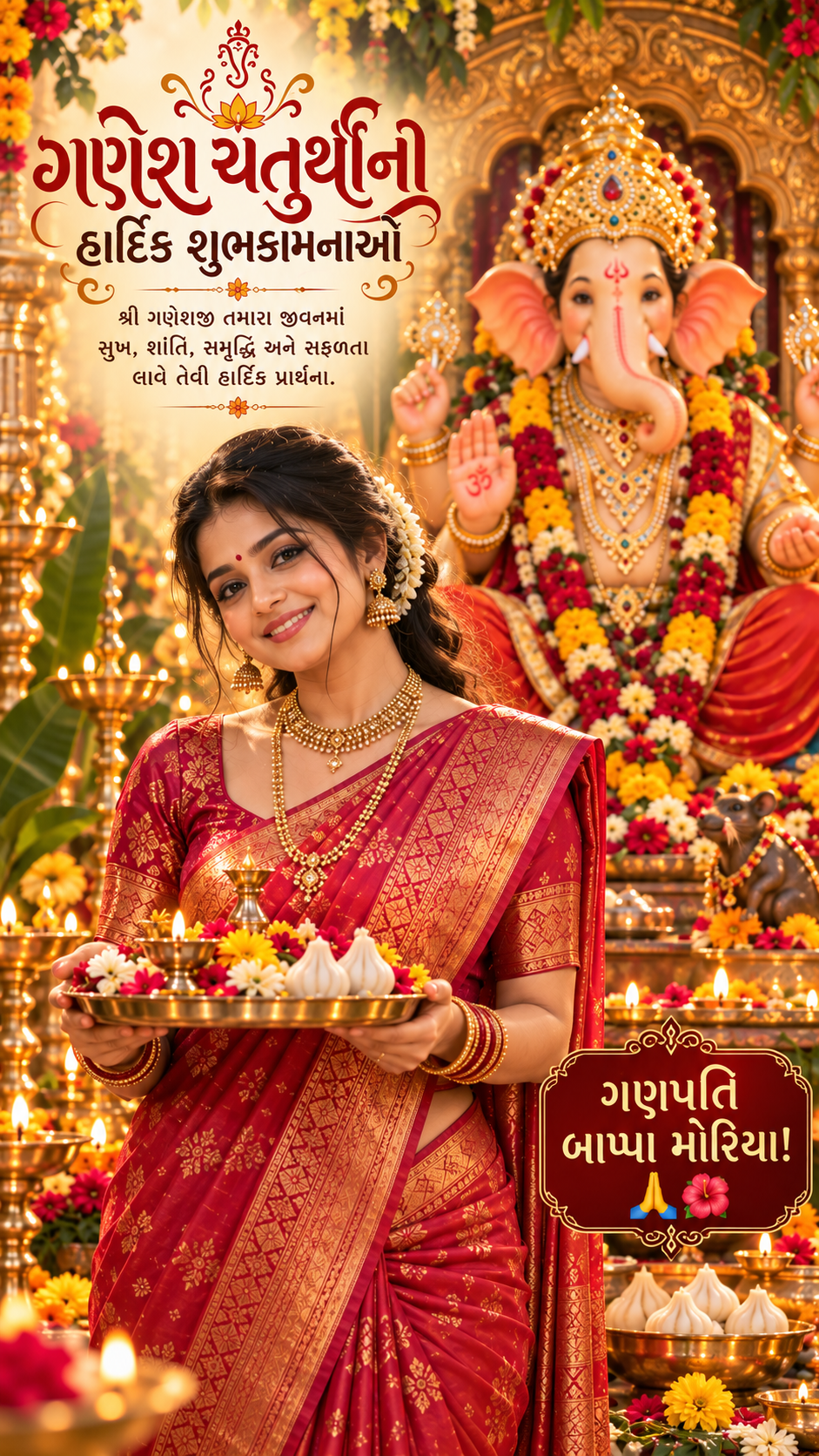 ગણેશ ચતુર્થીની હાર્દિક શુભકામનાઓ