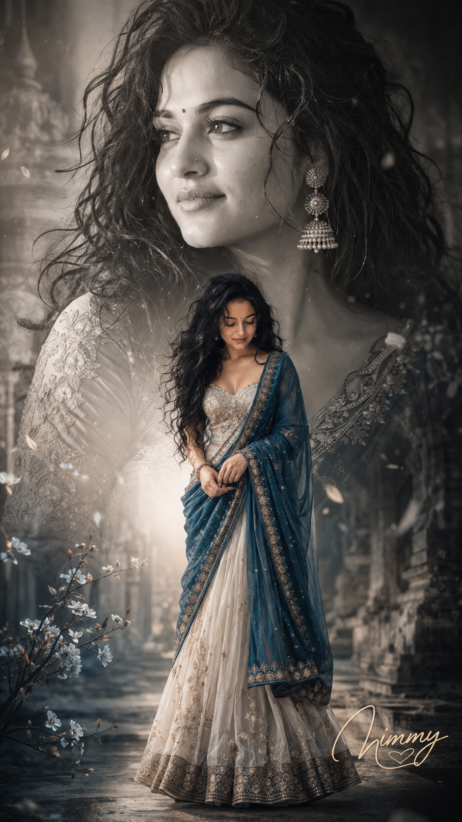 Serene elegance in traditional grace
